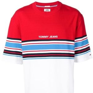 Urban Outfitters Tommy Jeans Placed Stripe Tee